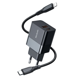 Pack Cargador iPhone 20w Cable USB-C a Lightning 1.2m + Ficha Tipo C y USB Mcdodo