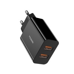 Cargador Rpido Ficha 18W con 2 Salidas Usb Mcdodo