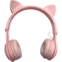 Auricular Bluetooth Aux Vincha Orejas Gato Luces Led