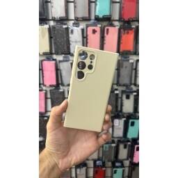 Protector Funda Silicona Crema Samsung S24 Ultra