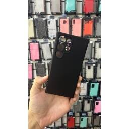 Protector Funda Silicona Negro Samsung S24 Ultra