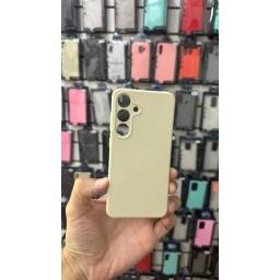 Protector Funda Silicona Crema Samsung S24 Plus