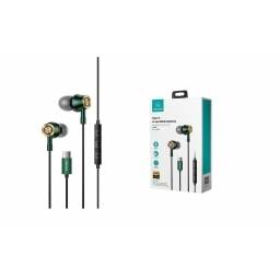 Auriculares Manos Libres Usb-C Tipo-C Color Verde