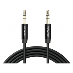 Cable Auxiliar 3.5mm Usams 1m Jack Macho Negro