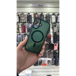 Protector Verde Mate con Magsafe para iPhone 16 