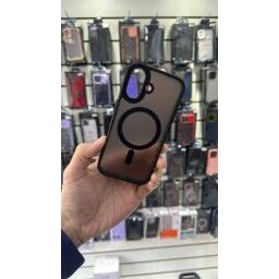 Protector Negro Mate con Magsafe para iPhone 16