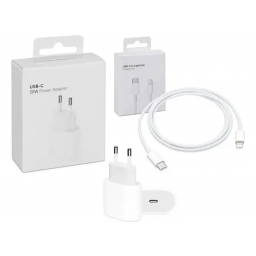 Cargador Carga Rpida 20w USB C + Cable Lightning Iphone 2m