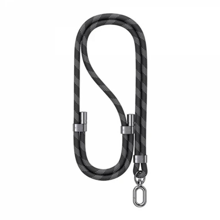 Correa para Cuello Ajustable 8mm 160cm Negro/Gris 